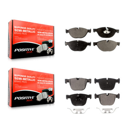 Front Rear Semi-Metallic Brake Pad Kit For BMW 750i xDrive 750Li 535i GT 550i 740Li B7L 7 KPF-100168
