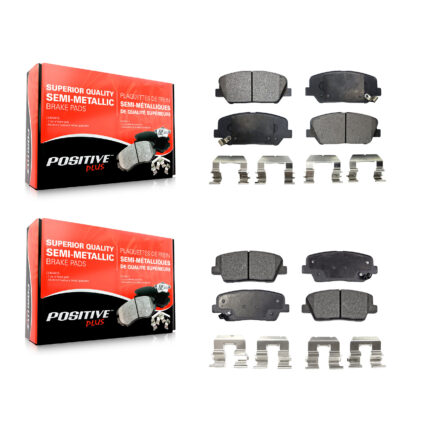 Front Rear Semi-Metallic Brake Pads Kit For Hyundai Genesis Coupe KPF-100172