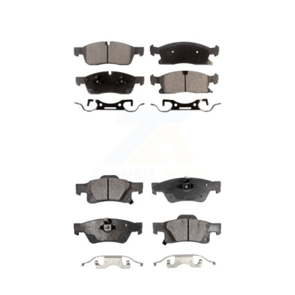Front Rear Semi-Metallic Brake Pads Kit For Dodge Durango Jeep Grand Cherokee WK KPF-100192