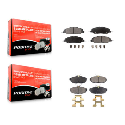 Front Rear Semi-Metallic Brake Pads Kit For Ford Mustang Avanti KPF-100194