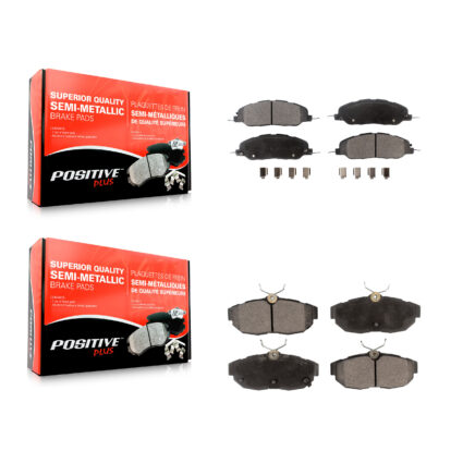Front Rear Semi-Metallic Brake Pads Kit For Ford Mustang KPF-100195