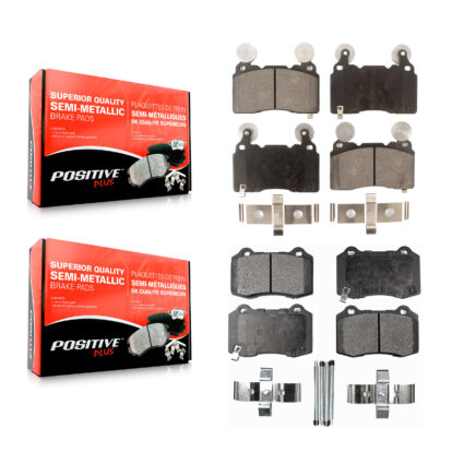 Front Rear Semi-Metallic Brake Pads Kit For Chevrolet Camaro SS KPF-100196