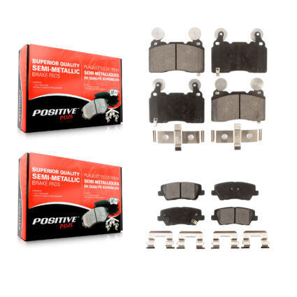 Front Rear Semi-Metallic Brake Pads Kit For Cadillac CTS KPF-100198