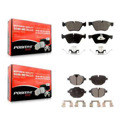 Front Rear Semi-Metallic Brake Pads Kit For BMW 528i xDrive KPF-100200
