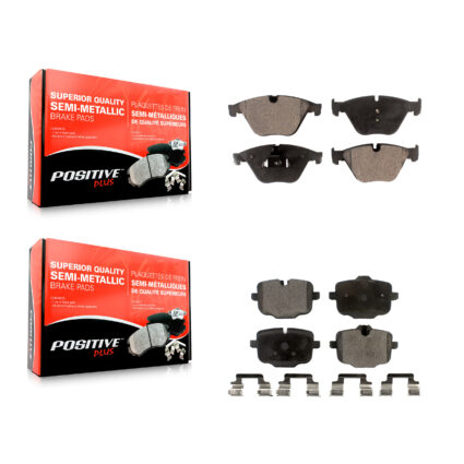 Front Rear Semi-Metallic Brake Pads Kit For BMW 640i xDrive Gran Coupe 535i KPF-100201