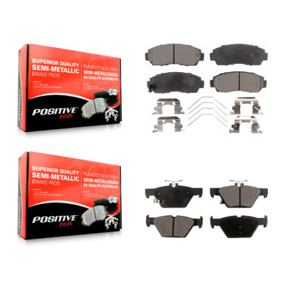 Front Rear Semi-Metallic Brake Pads Kit For 2016-2019 Subaru Legacy 2.5L KPF-100212