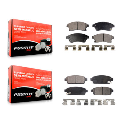 Front Rear Semi-Metallic Brake Pads Kit For Chevrolet Cruze Sonic Limited Buick Verano KPF-100214
