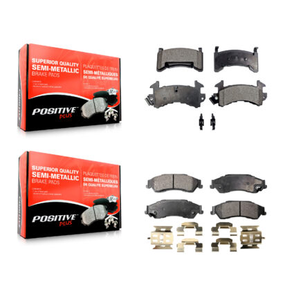 Front Rear Semi-Metallic Brake Pads Kit For Chevrolet S10 GMC Sonoma Blazer Jimmy Isuzu KPF-100217