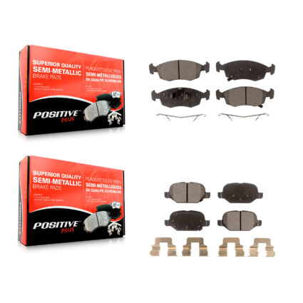 Front Rear Semi-Metallic Brake Pads Kit For Fiat 500 KPF-100228