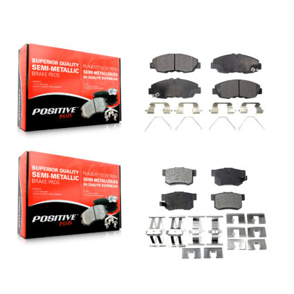 Front Rear Semi-Metallic Brake Pads Kit For Honda Civic KPF-100229