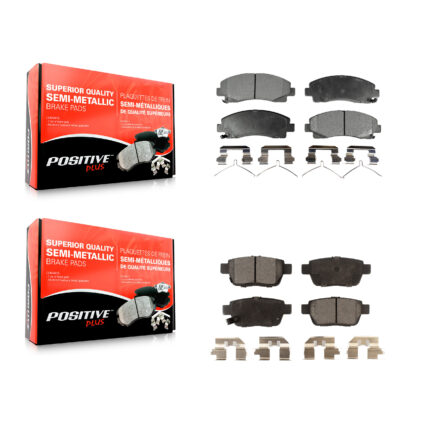 Front Rear Semi-Metallic Brake Pads Kit For Honda Ridgeline Acura TL KPF-100230