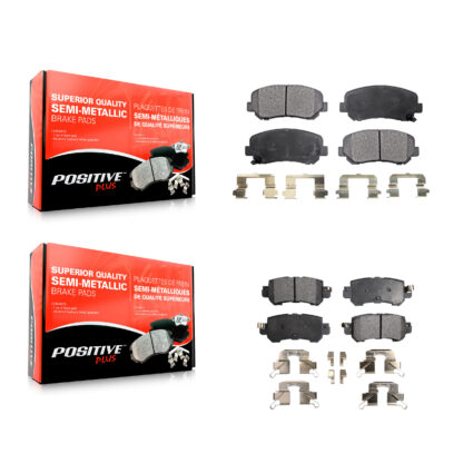 Front Rear Semi-Metallic Brake Pads Kit For 2013-2015 Mazda CX-5 KPF-100240