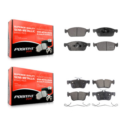 Front Rear Semi-Metallic Brake Pads Kit For Ford Escape Lincoln MKC KPF-100248