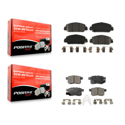Front Rear Semi-Metallic Brake Pads Kit For Honda Accord KPF-100252