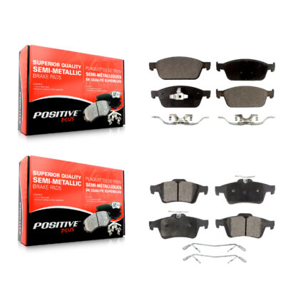 Front Rear Semi-Metallic Brake Pads Kit For 2013-2018 Ford Focus ST KPF-100254