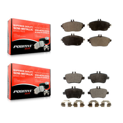 Front Rear Semi-Metallic Brake Pad Kit For Mercedes-Benz GLA250 CLA250 B250 INFINITI QX30 KPF-100257