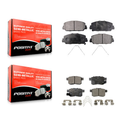 Front Rear Semi-Metallic Brake Pads Kit For Honda Accord KPF-100259