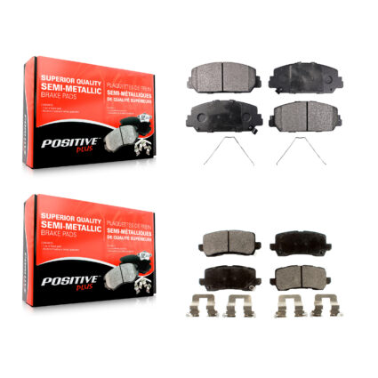 Front Rear Semi-Metallic Brake Pads Kit For Acura RLX KPF-100260