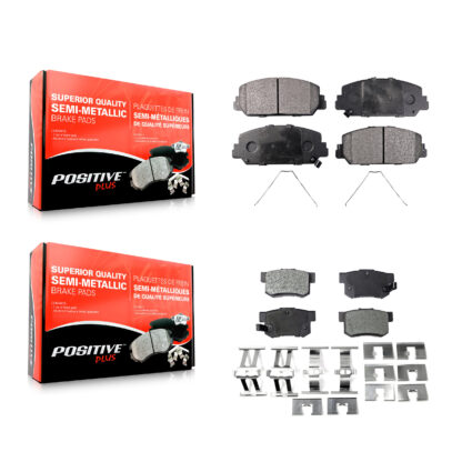 Front Rear Semi-Metallic Brake Pads Kit For 2016-2022 Acura ILX KPF-100261