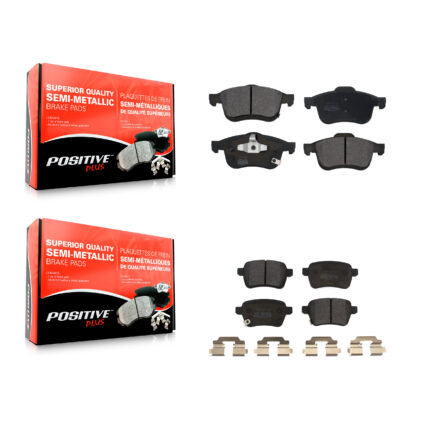 Front Rear Semi-Metallic Brake Pads Kit For 2014-2020 Fiat 500L KPF-100264