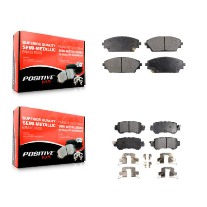 Front Rear Semi-Metallic Brake Pads Kit For 2016-2018 Mazda CX-3 KPF-100267