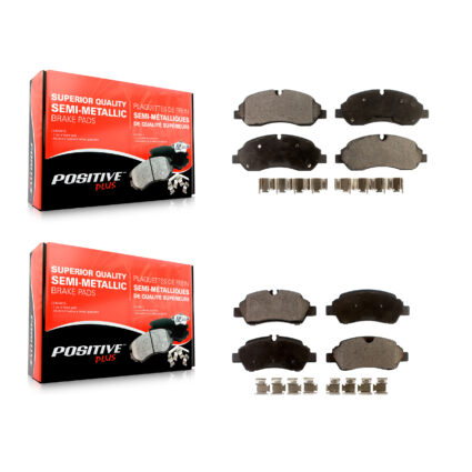 Front Rear Semi-Metallic Brake Pads Kit For Ford Transit-250 Transit-150 Transit-350 HD KPF-100273