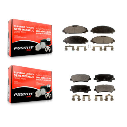Front Rear Semi-Metallic Brake Pads Kit For Ford Mustang V6 with 3.7L KPF-100274