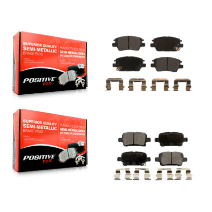 Front Rear Semi-Metallic Brake Pads Kit For Chevrolet Cruze Bolt EV Volt EUV KPF-100282