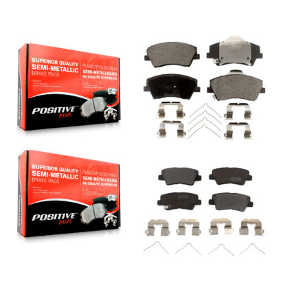 Front Rear Semi-Metallic Brake Pads Kit For Hyundai Elantra Kia Niro Ioniq KPF-100289