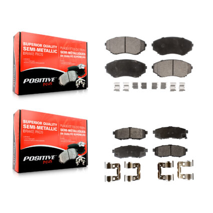 Front Rear Semi-Metallic Brake Pads Kit For 2004-2006 Mazda MPV KPF-100311