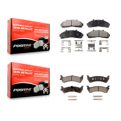 Front Rear Semi-Metallic Brake Pads Kit For Ford Ranger Explorer Mercury Mountaineer KPF-100317