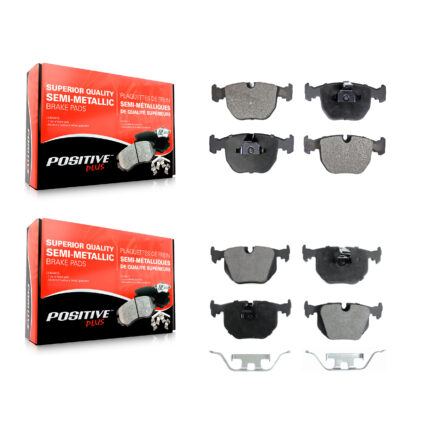 Front Rear Semi-Metallic Brake Pads Kit For BMW X5 M5 Land Rover Range 740i 740iL KPF-100326