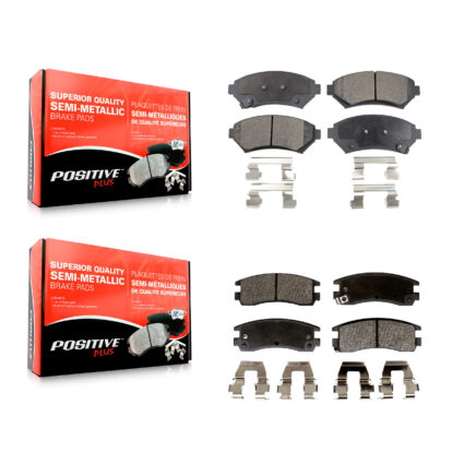 Front Rear Semi-Metallic Brake Pad Kit For Chevrolet Buick Impala Pontiac Century Venture KPF-100331