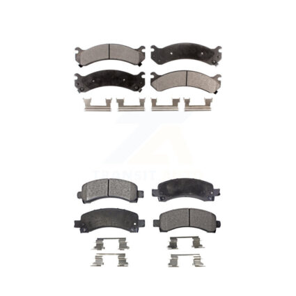 Front Rear Semi-Metallic Brake Pads Kit For GMC Chevrolet Savana 2500 Express 3500 4500 KPF-100353