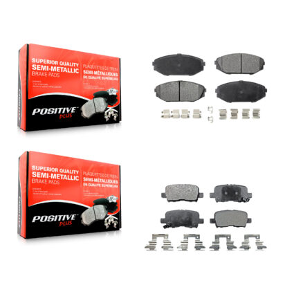 Front Rear Semi-Metallic Brake Pads Kit For Honda Odyssey Acura MDX KPF-100362