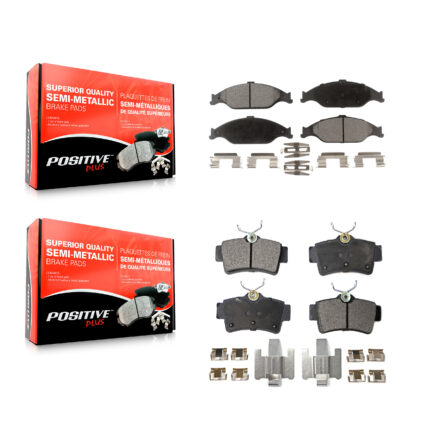 Front Rear Semi-Metallic Brake Pads Kit For Ford Mustang KPF-100365