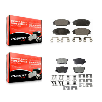 Front Rear Semi-Metallic Brake Pads Kit For Honda Civic Acura CSX RSX S2000 KPF-100374