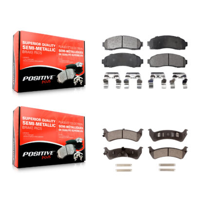 Front Rear Semi-Metallic Brake Pads Kit For 2001 Ford Explorer Sport KPF-100375