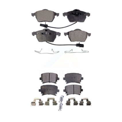 Front Rear Semi-Metallic Brake Pads Kit For Audi A4 Quattro 3.2L/2.0L KPF-100379