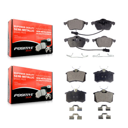 Front Rear Semi-Metallic Brake Pads Kit For Audi A4 Quattro A6 S4 KPF-100380