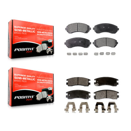 Front Rear Semi-Metallic Brake Pads Kit For Buick Rendezvous Pontiac Montana Chevrolet KPF-100384