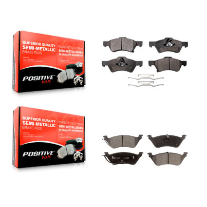 Front Rear Semi-Metallic Brake Pads Kit For Dodge Grand Caravan Chrysler Town & Country KPF-100395