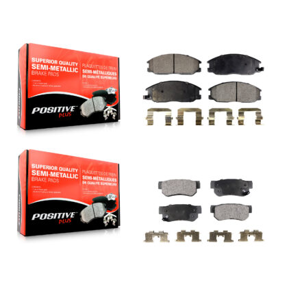 Front Rear Semi-Metallic Brake Pads Kit For Hyundai Santa Fe Kia Amanti XG350 XG300 KPF-100396