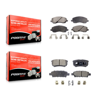 Front Rear Semi-Metallic Brake Pads Kit For Jeep Patriot Mitsubishi Lancer Dodge Compass KPF-100398