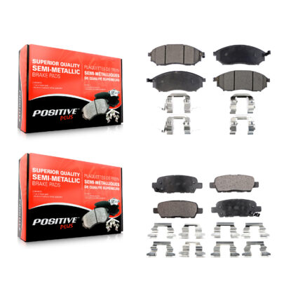 Front Rear Semi-Metallic Brake Pads Kit For INFINITI Nissan Murano G37 G35 EX35 FX35 QX50 KPF-100406