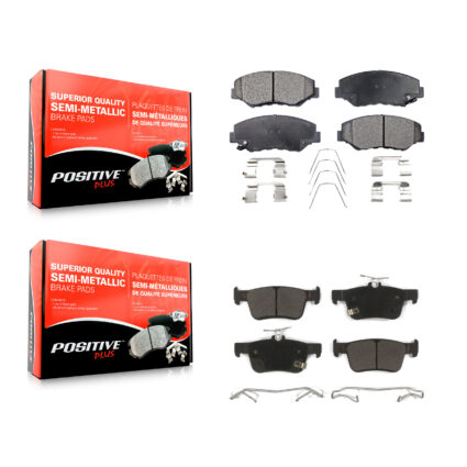 Front Rear Semi-Metallic Brake Pads Kit For Honda Civic KPF-100422