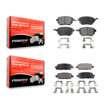 Front Rear Semi-Metallic Brake Pad Kit For Nissan Murano Altima Maxima INFINITI FX35 FX45 KPF-100456