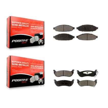 Front Rear Semi-Metallic Brake Pads Kit For 2004-2008 Chrysler Pacifica KPF-100459