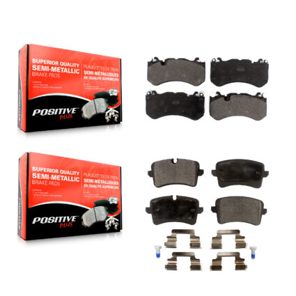 Front Rear Semi-Metallic Brake Pads Kit For Audi RS7 With Cast Iron Disc KPF-100462