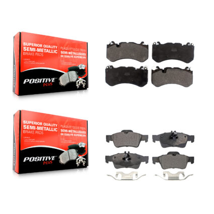 Front Rear Semi-Metallic Brake Pads Kit For 2010-2011 Mercedes-Benz SL65 AMG KPF-100463